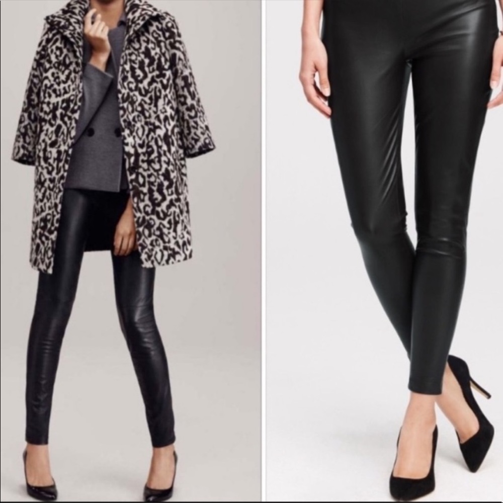 Ann Taylor Faux Leather Leggings